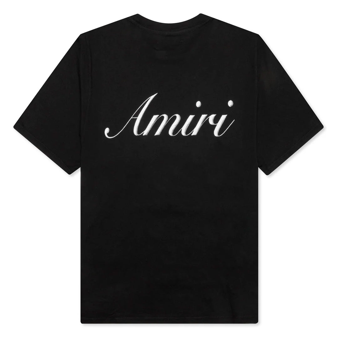 Amiri Script Logo T-Shirt Black