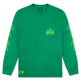 Chrome Hearts Cemetery Cross Long Sleeve T-Shirt Green