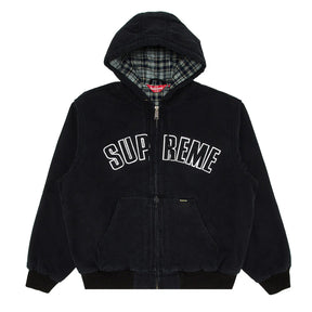 Supreme Reflective Arc Hooded Work Jacket Black