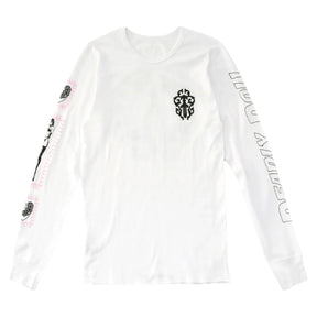 Chrome Hearts Deadly Doll Thermal Long Sleeve T-Shirt White