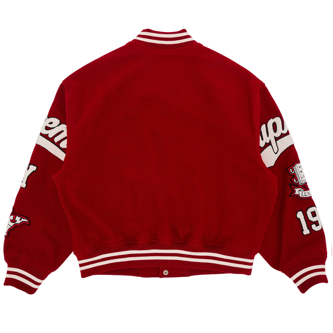 Supreme Veritas Varsity Jacket Red