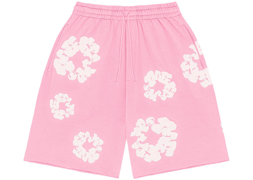 トップス Denim Tears / Cotton Wreath Shorts Denim Tears The Cotton Wreath Shorts Pink | Kenshi