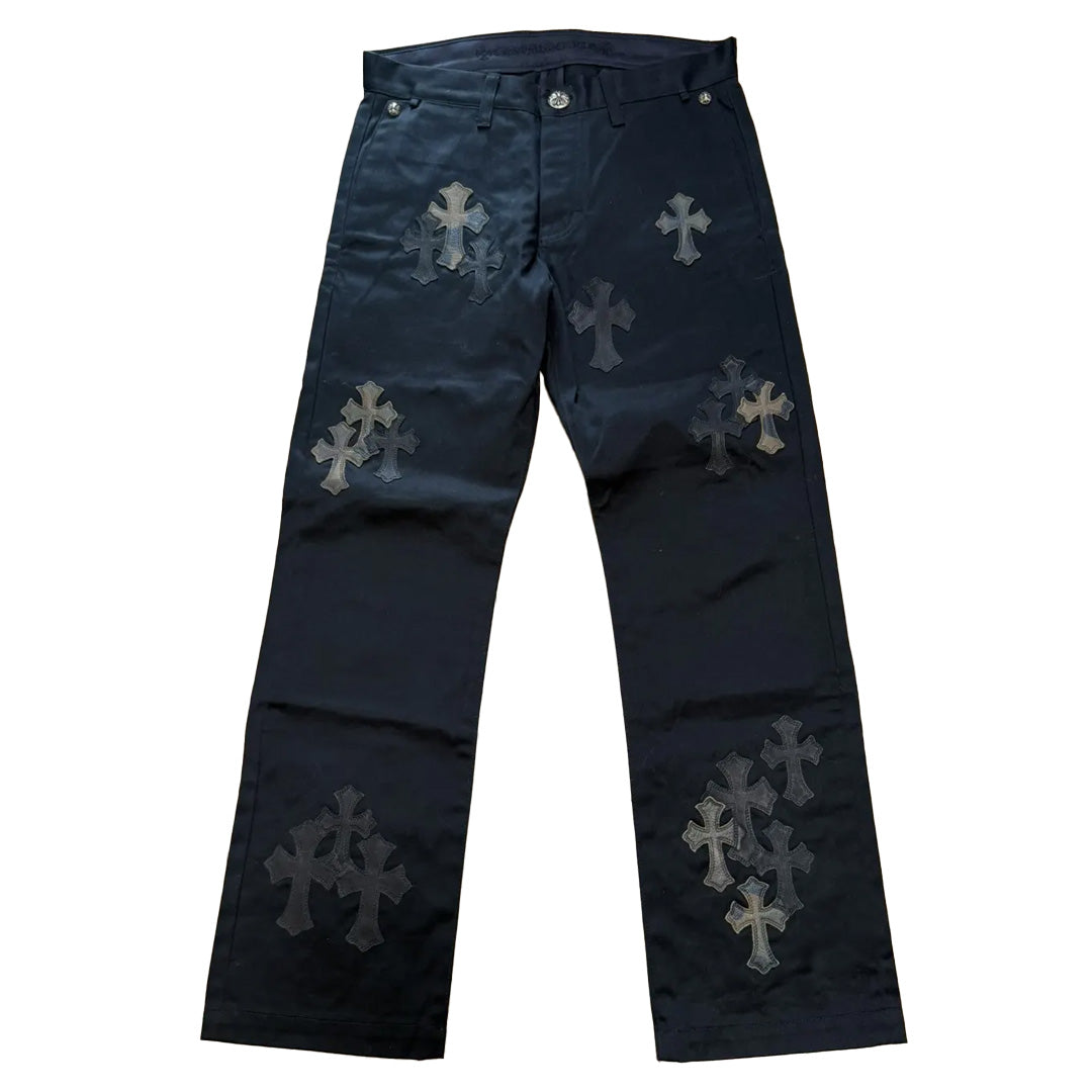 Chrome Hearts Black Camo Patch Chino Pants