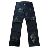 Chrome Hearts Black Camo Patch Chino Pants