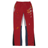 Gallery Dept. Painted Flare Sweat Pants Red
