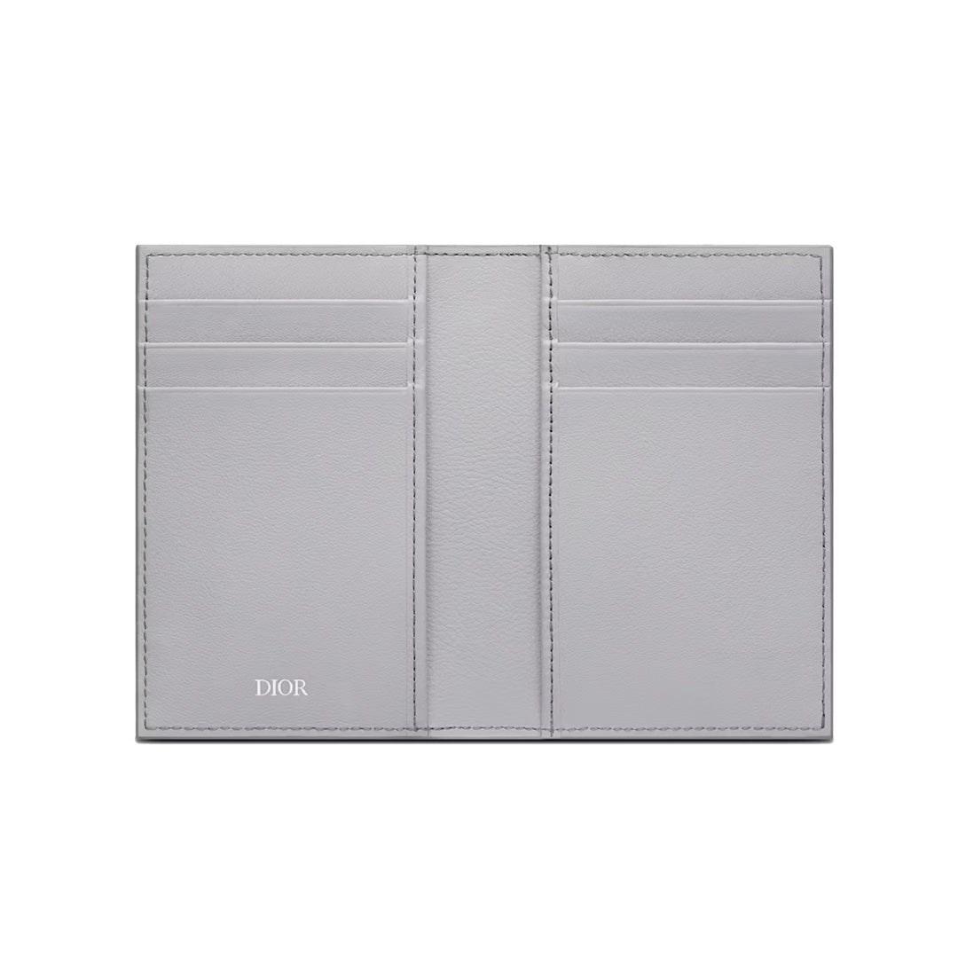 Dior Bi-Fold Card Holder Oblique Galaxy Gray