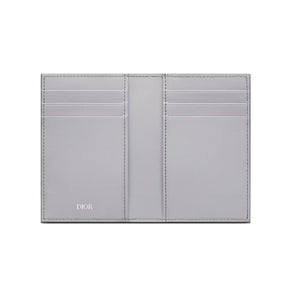 Dior Bi-Fold Card Holder Oblique Galaxy Gray