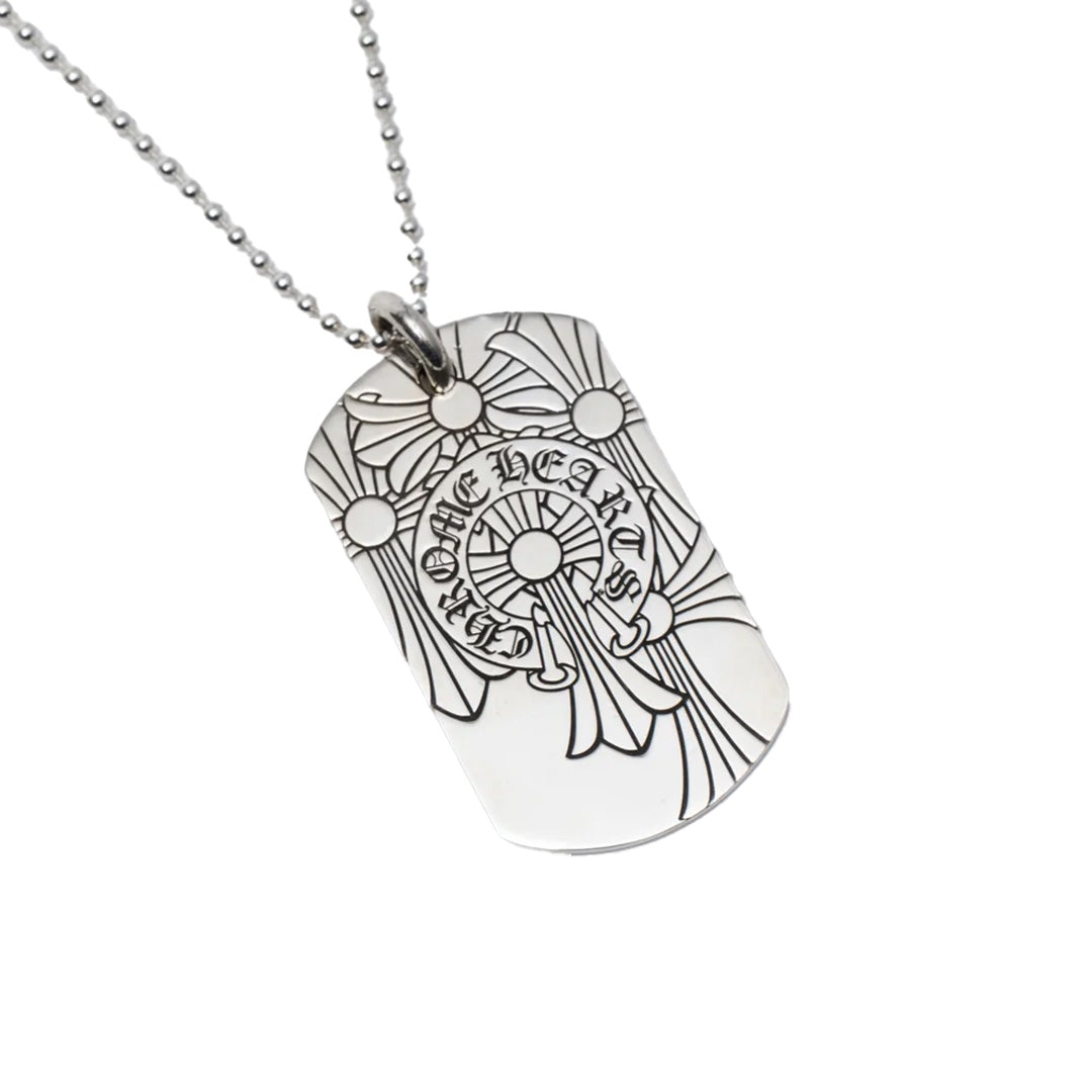 Chrome Hearts Cemetery Dog Tag (With Chain)