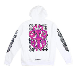 Chrome Hearts Eye Chart Dagger Pullover Hoodie White