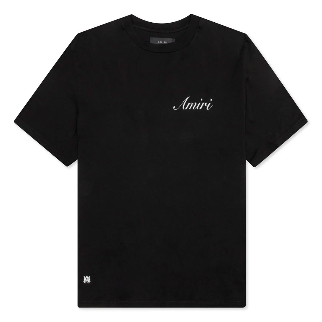 Amiri Script Logo T-Shirt Black