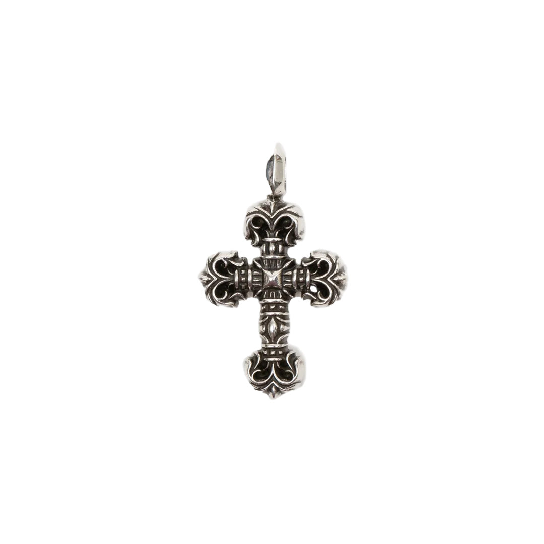Chrome Hearts Small Filigree Cross Pendant (With Chain)