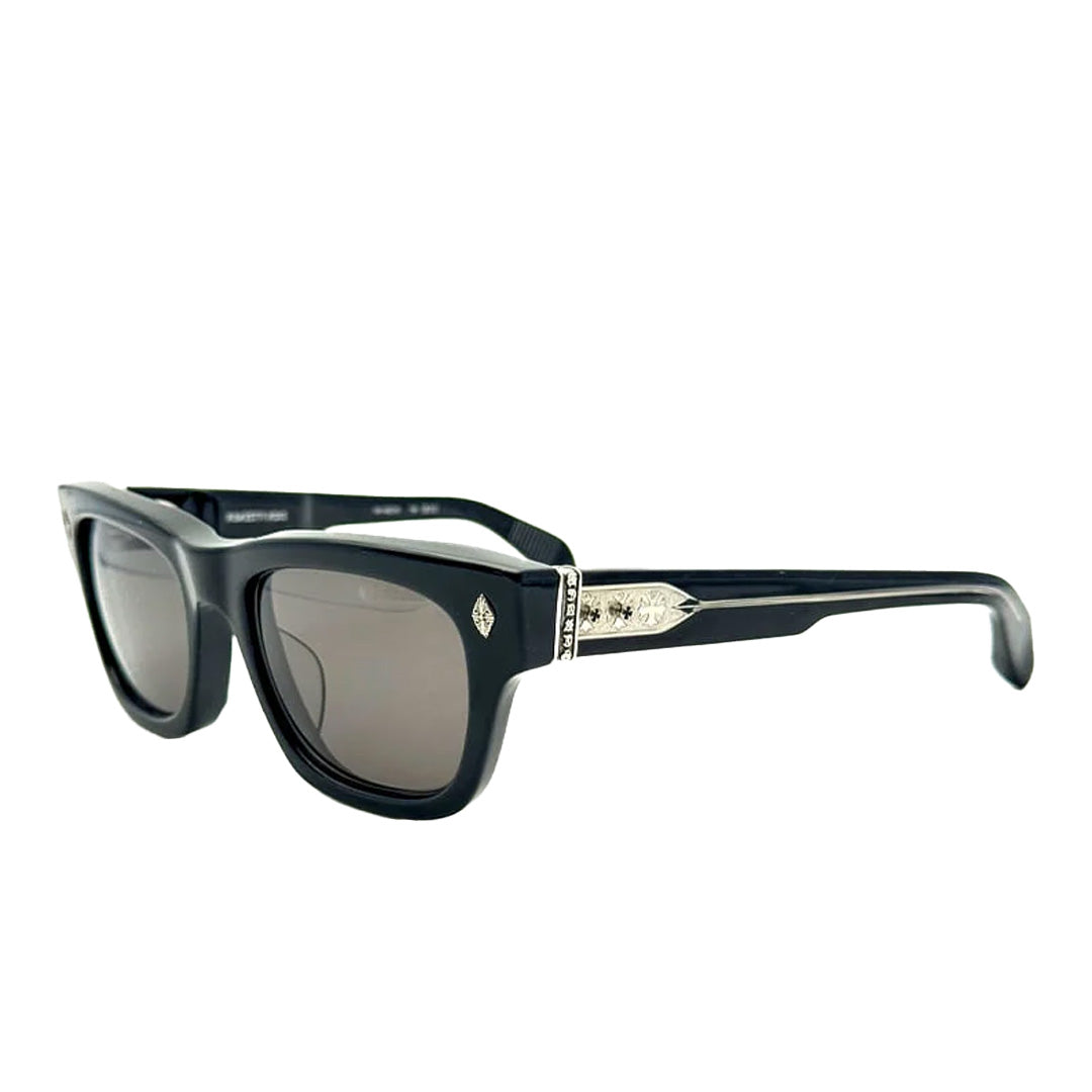 Chrome Hearts "Dick Fitzener" Black/Silver Glasses