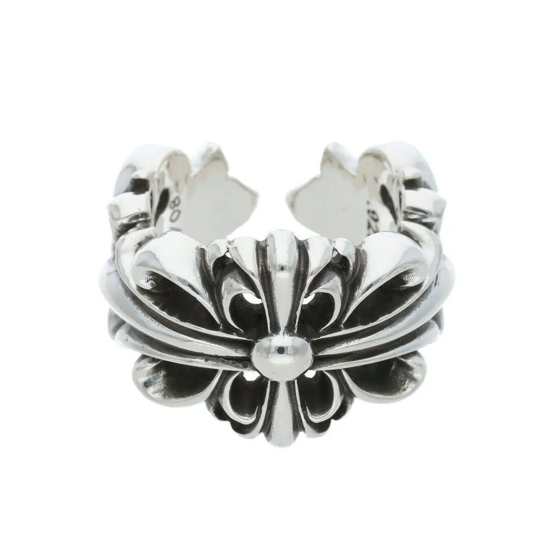Chrome Hearts Double Floral Ring