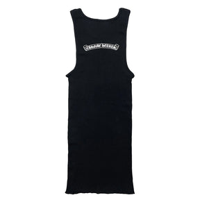 Chrome Hearts Scroll Neck Logo Rib Tank Black