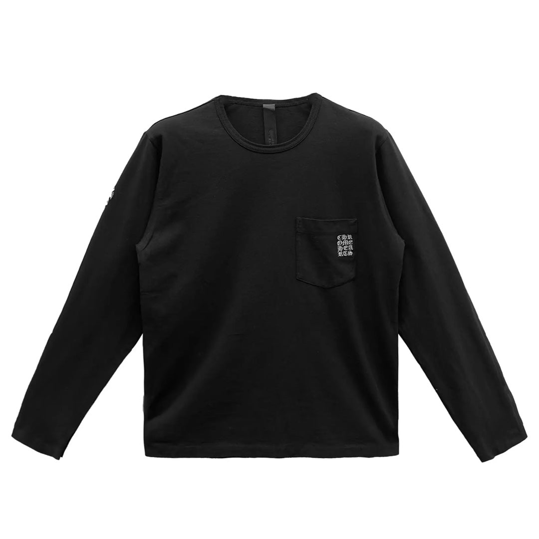 Chrome Hearts Eye Chart Long Sleeve T-Shirt Black