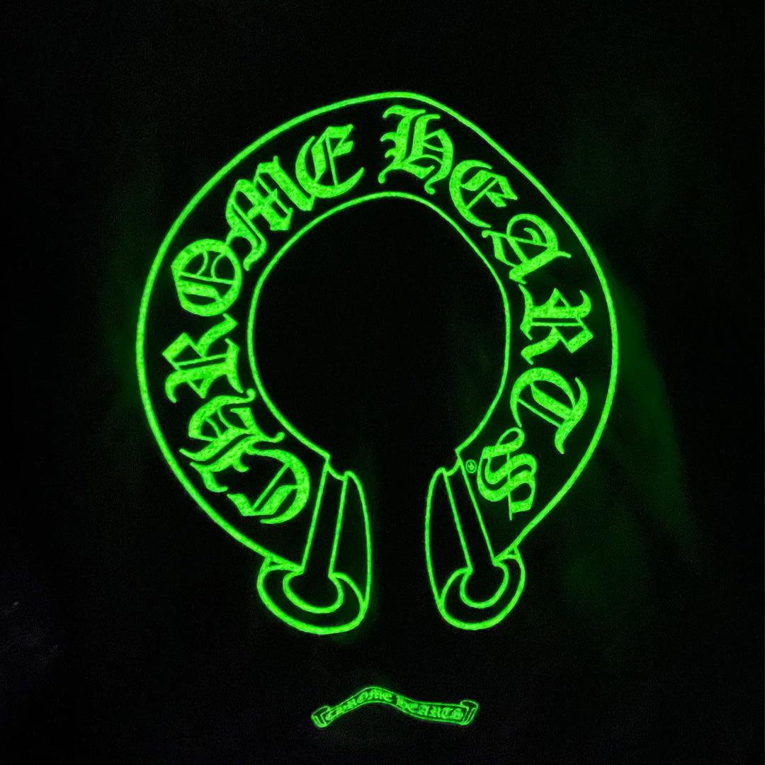 Chrome Hearts Horseshoe Logo Glow in the Dark Zip Up