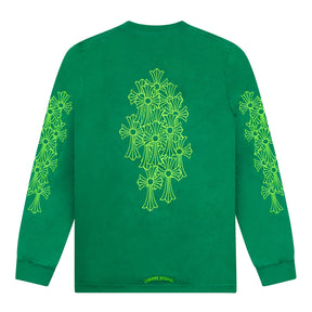 Chrome Hearts Cemetery Cross Long Sleeve T-Shirt Green