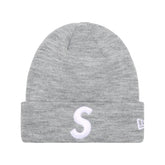 Supreme New Era S Logo Beanie Heather Grey
