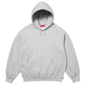 Supreme Satin Appliqué Hoodie Heather Grey