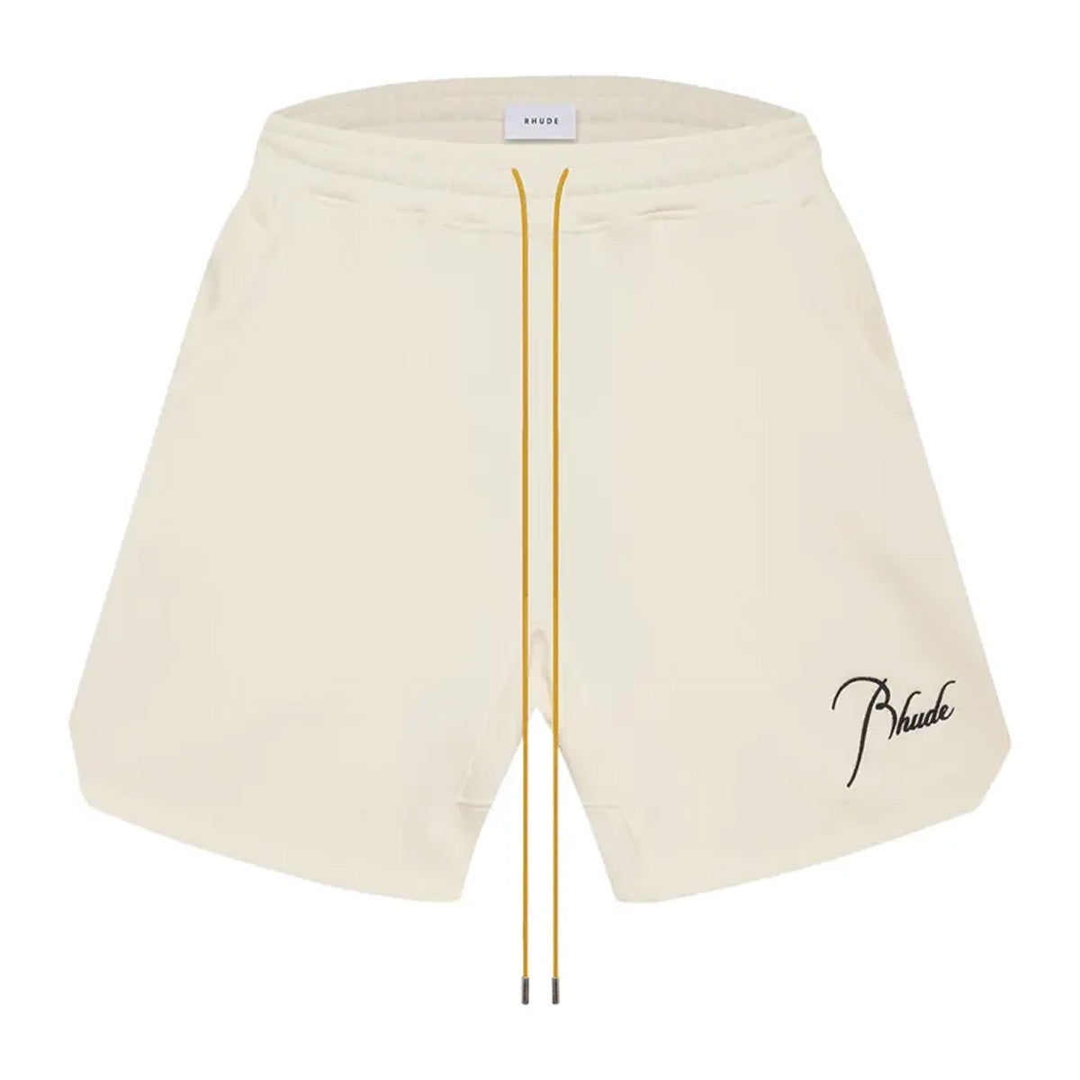 Rhude Script Logo Sweat Shorts Vintage White