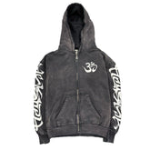 Hellstar OHM Zip Up Hoodie Black