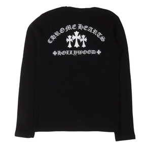 Chrome Hearts Embroidered Henley Thermal Long Sleeve Shirt