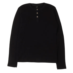 Chrome Hearts Embroidered Henley Thermal Long Sleeve Shirt