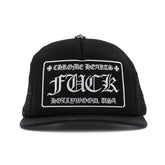 Chrome Hearts F*** Hollywood Trucker Hat Black