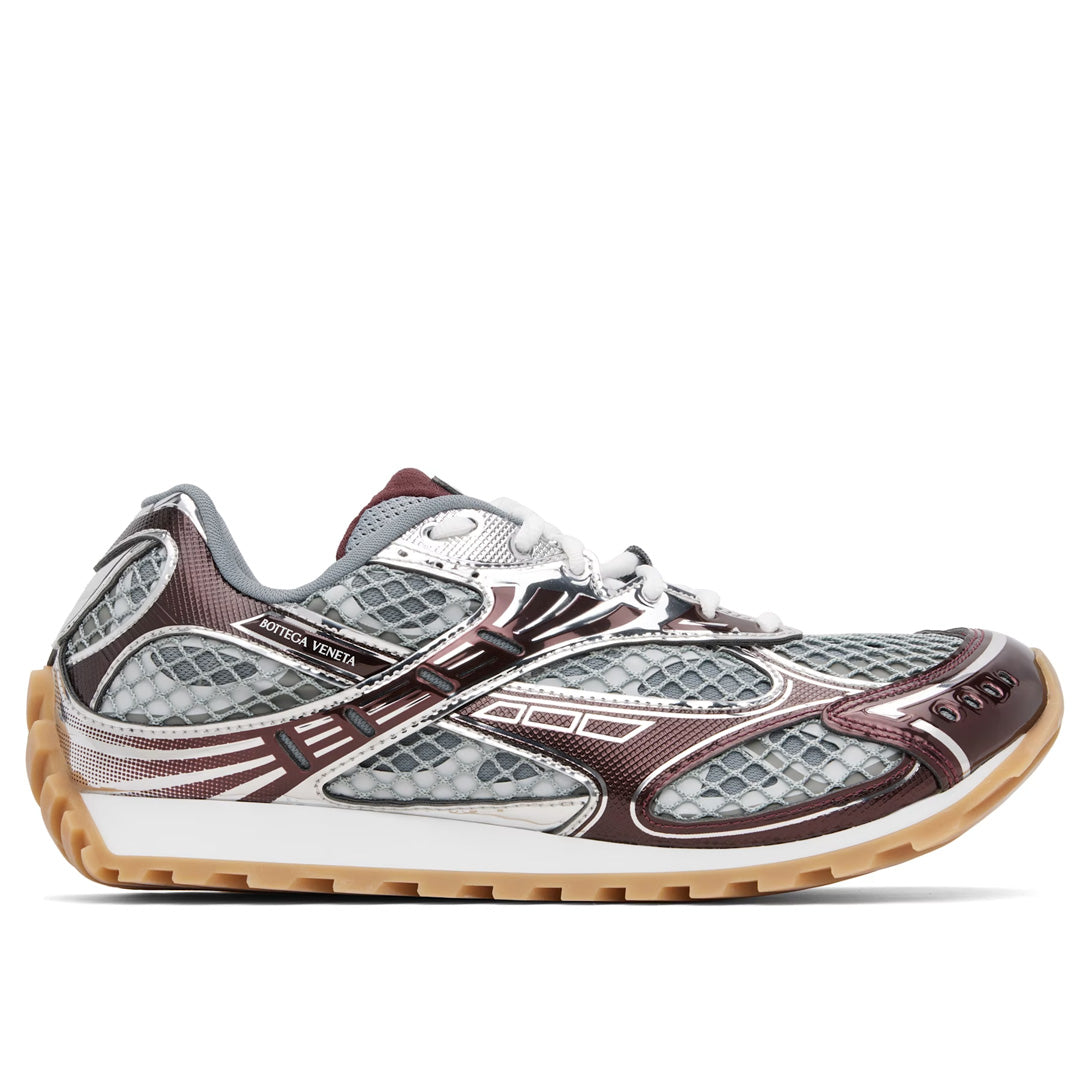 Bottega Veneta Orbit Burgundy Silver