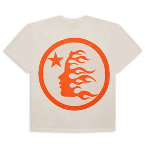 Hellstar Classic Logo T-Shirt Cream/Orange