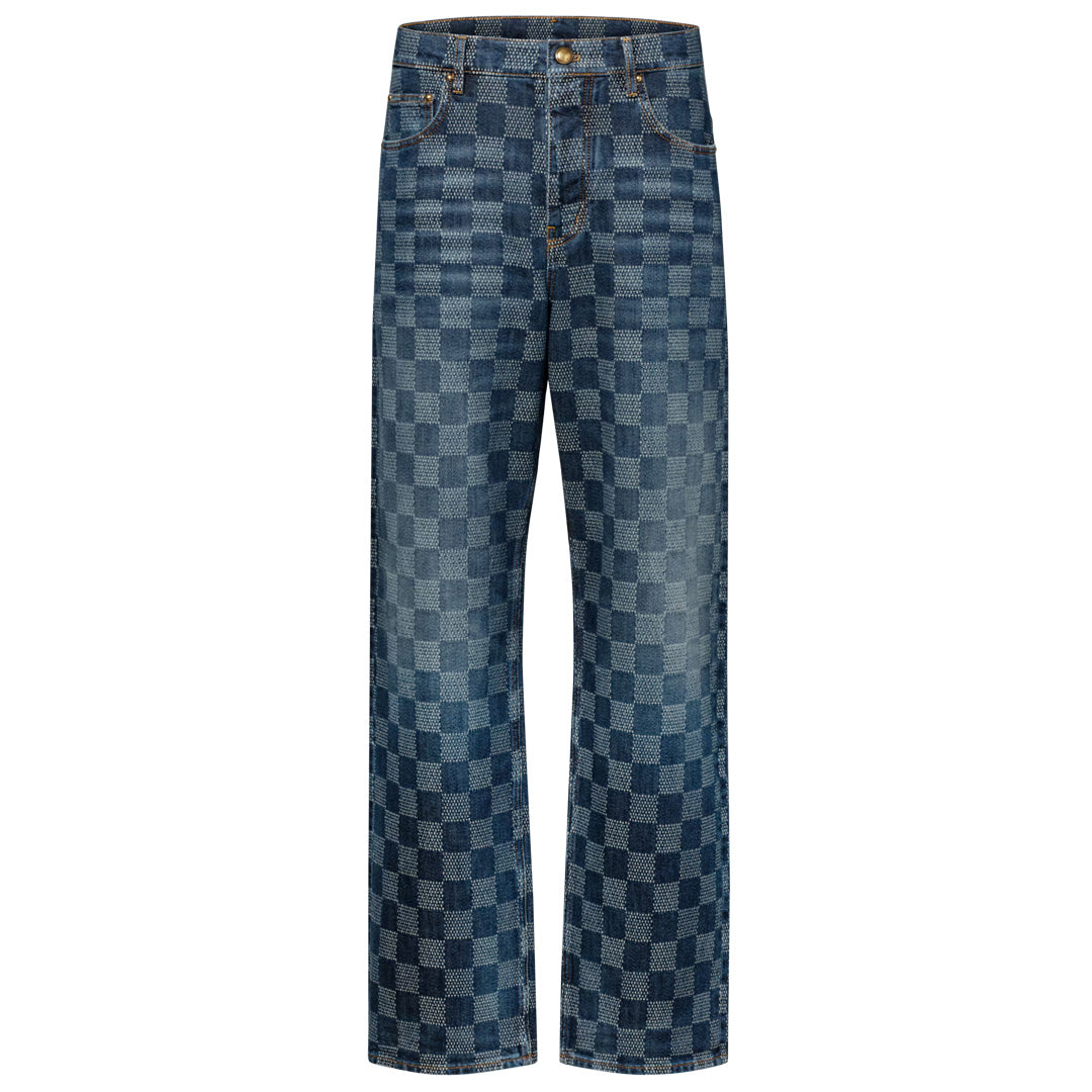 Louis Vuitton Damier Denim Skate Pants Dark Navy