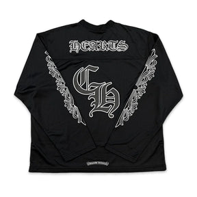 Chrome Hearts Sports Mesh Long Sleeve Jersey Black