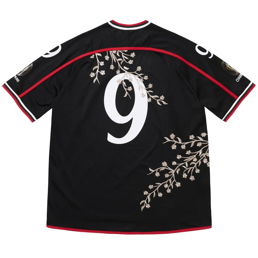 Supreme Floral Soccer Jersey Black
