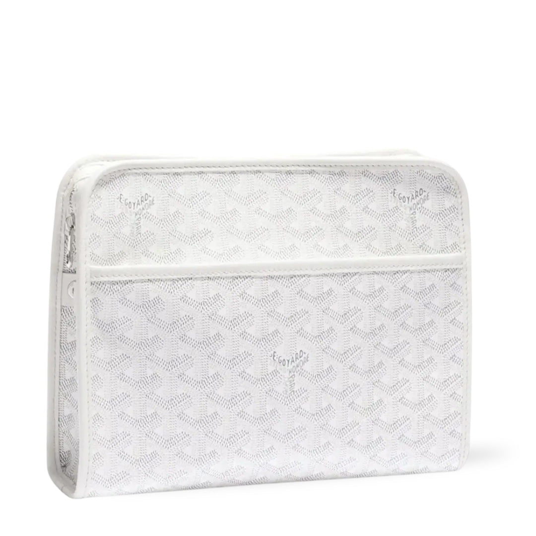 Goyard Jouvence Toiletry MM Bag White