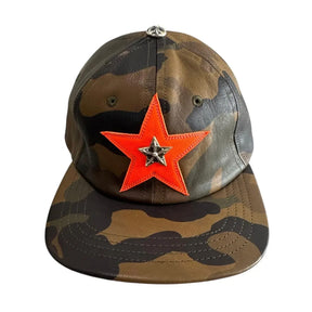 Chrome Hearts Star Cross Leather Gunslinger Hat