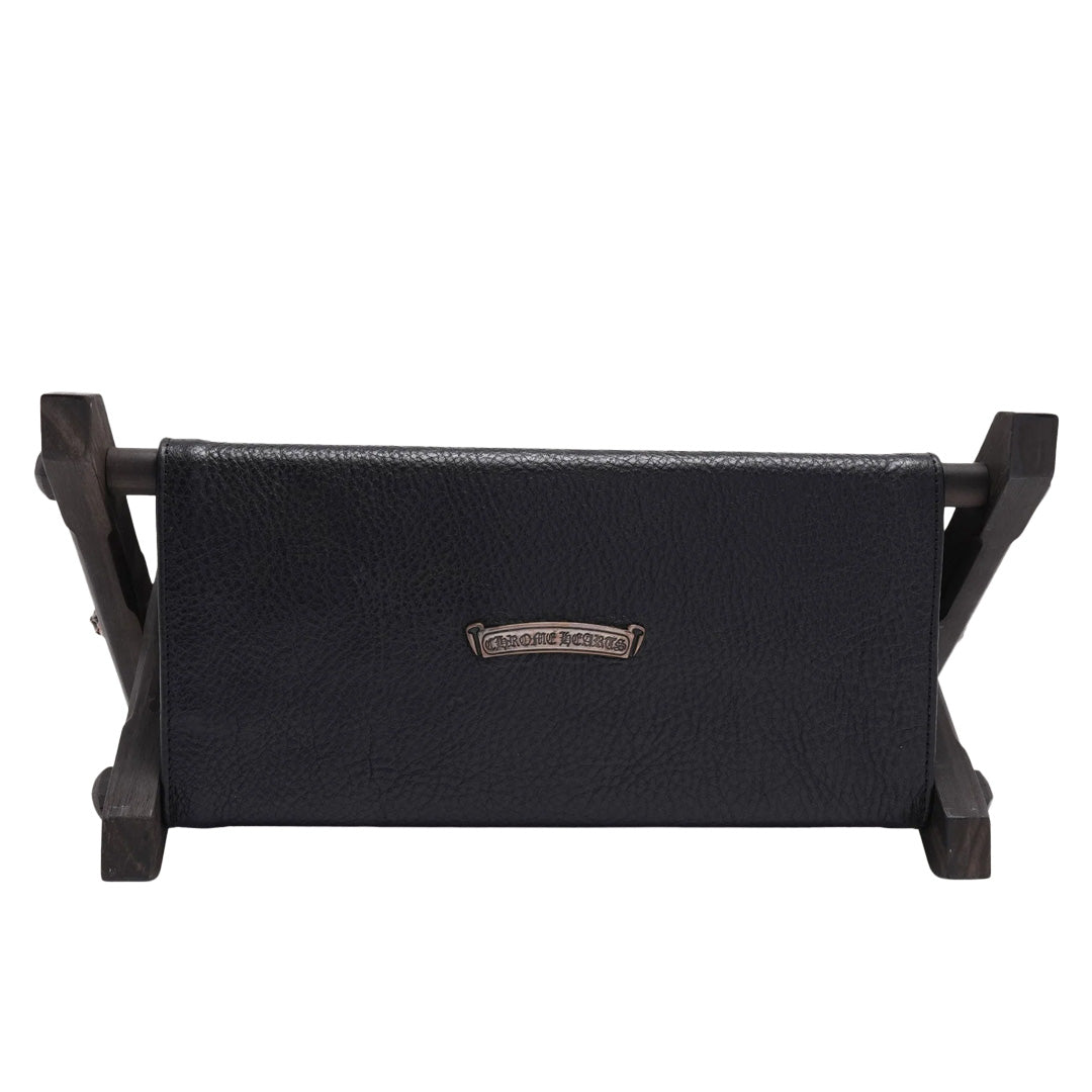 Leather Cross Patch Remote Control Holder