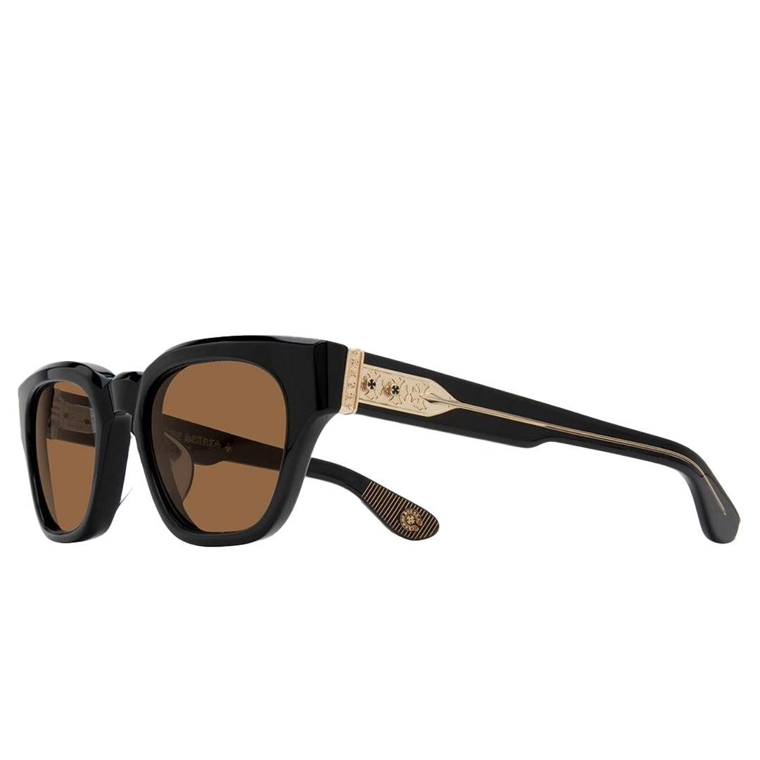 Chrome Hearts "Midixathrill 2" Black/Gold Glasses