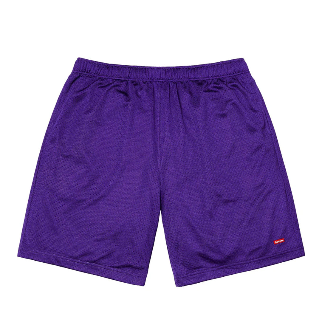 Supreme Small Box Baggy Mesh Short Purple
