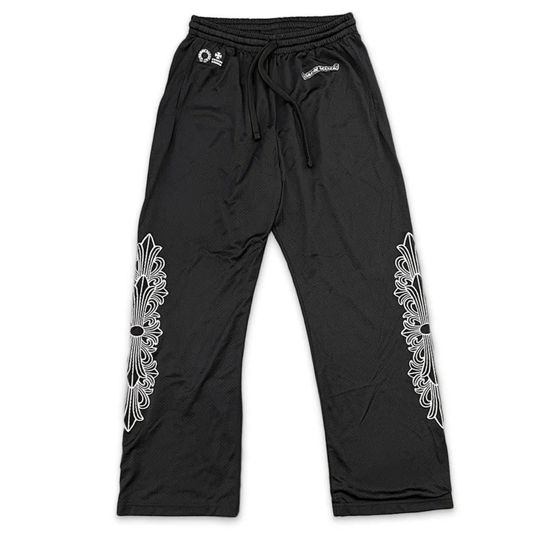 Chrome Hearts Sports Mesh Varsity Pants Black