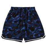 BAPE Color Camo Mesh Shorts Navy