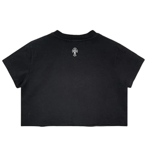Chrome Hearts Eye Chart Crop Top T-Shirt Black (Womens)