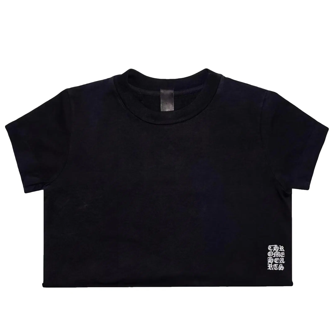 Chrome Hearts Eye Chart Crop Top T-Shirt Black (Womens)