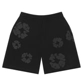Denim Tears Cotton Wreath Shorts Black Monochrome