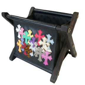 Chrome Hearts Leather Multi Cross Patch Remote Magazine Holder