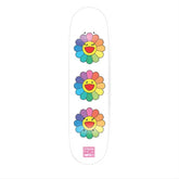 Takashi Murakami 3 Flower Skateboard Deck