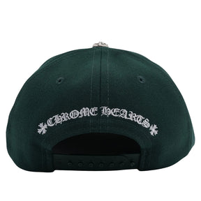 Chrome Hearts Embroidered CH Logo Baseball Hat Forest Green