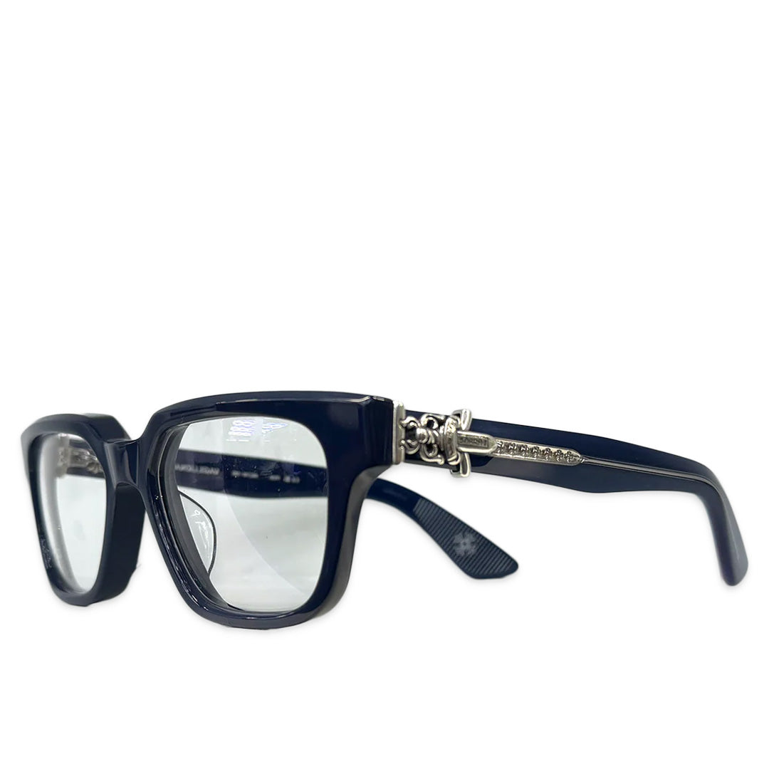 Chrome Hearts "Vagillionaire 2" Navy/Silver Glasses