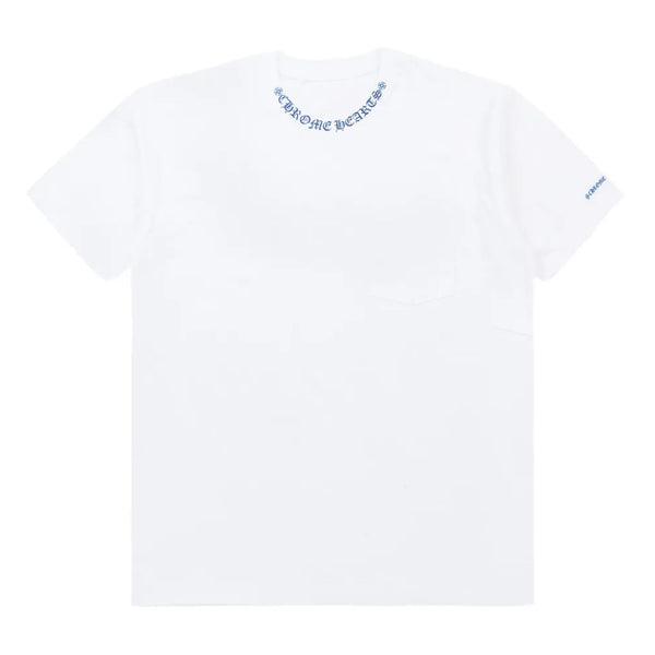 Chrome Hearts Neck Logo T-Shirt White Blue | Kenshi