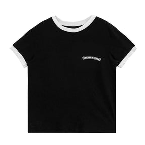 Chrome Hearts Black＆White Horseshoe Logo T-Shirt (Womens)