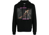 Off White Arrow Caravaggio St. Fran Hoodie Black/Purple